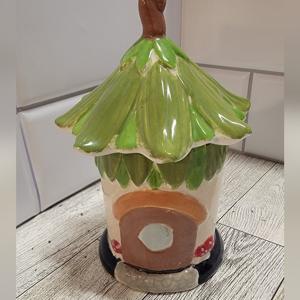 Cute Caribbean Ceramic Hut  House dish.